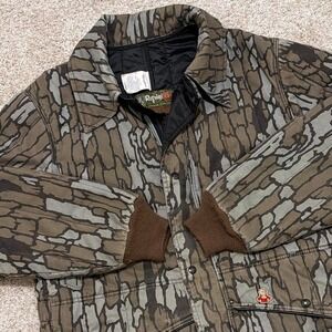 Vintage 90s RefrigiWear Insulated Workwear Coveralls | Mossy Oak Camo | Large